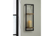 Colburn Natural/Black Wall Sconce - A8010171 - Bien Home Furniture & Electronics
