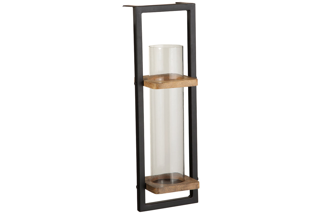 Colburn Natural/Black Wall Sconce - A8010171 - Bien Home Furniture & Electronics