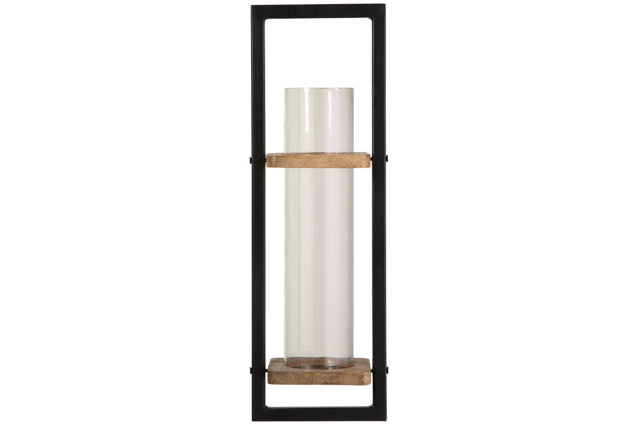 Colburn Natural/Black Wall Sconce - A8010171 - Bien Home Furniture & Electronics