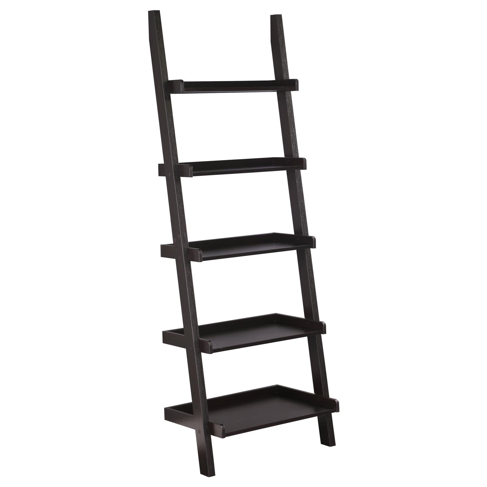 Colella Cappuccino 3-Piece Storage Ladder Bookcase Set - 800319-S3 - Bien Home Furniture & Electronics