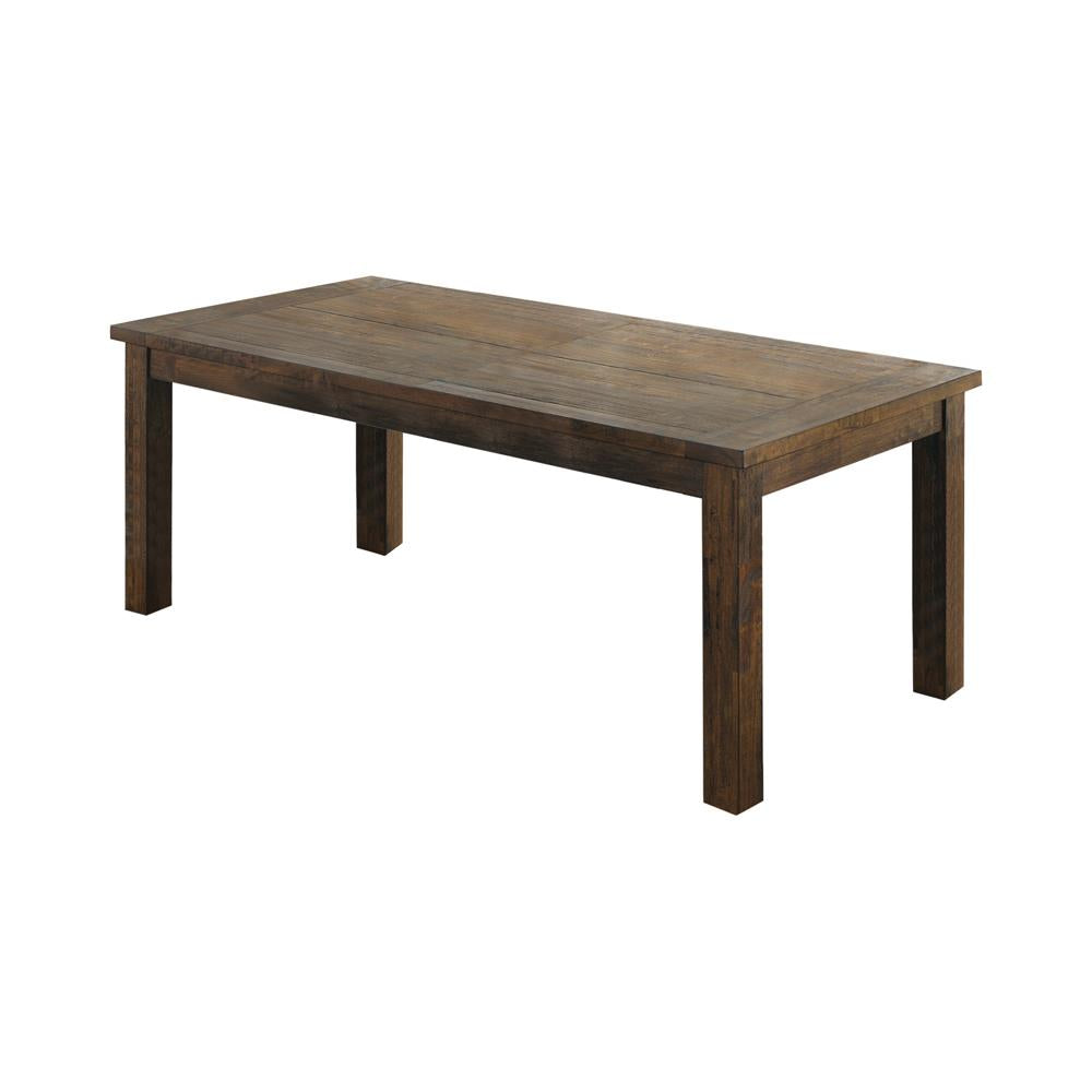 Coleman Rustic Golden Brown Rectangular Dining Table - 107041 - Bien Home Furniture & Electronics