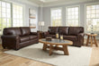 Colleton Dark Brown Leather Living Room Set - SET | 5210738 | 5210735 - Bien Home Furniture & Electronics