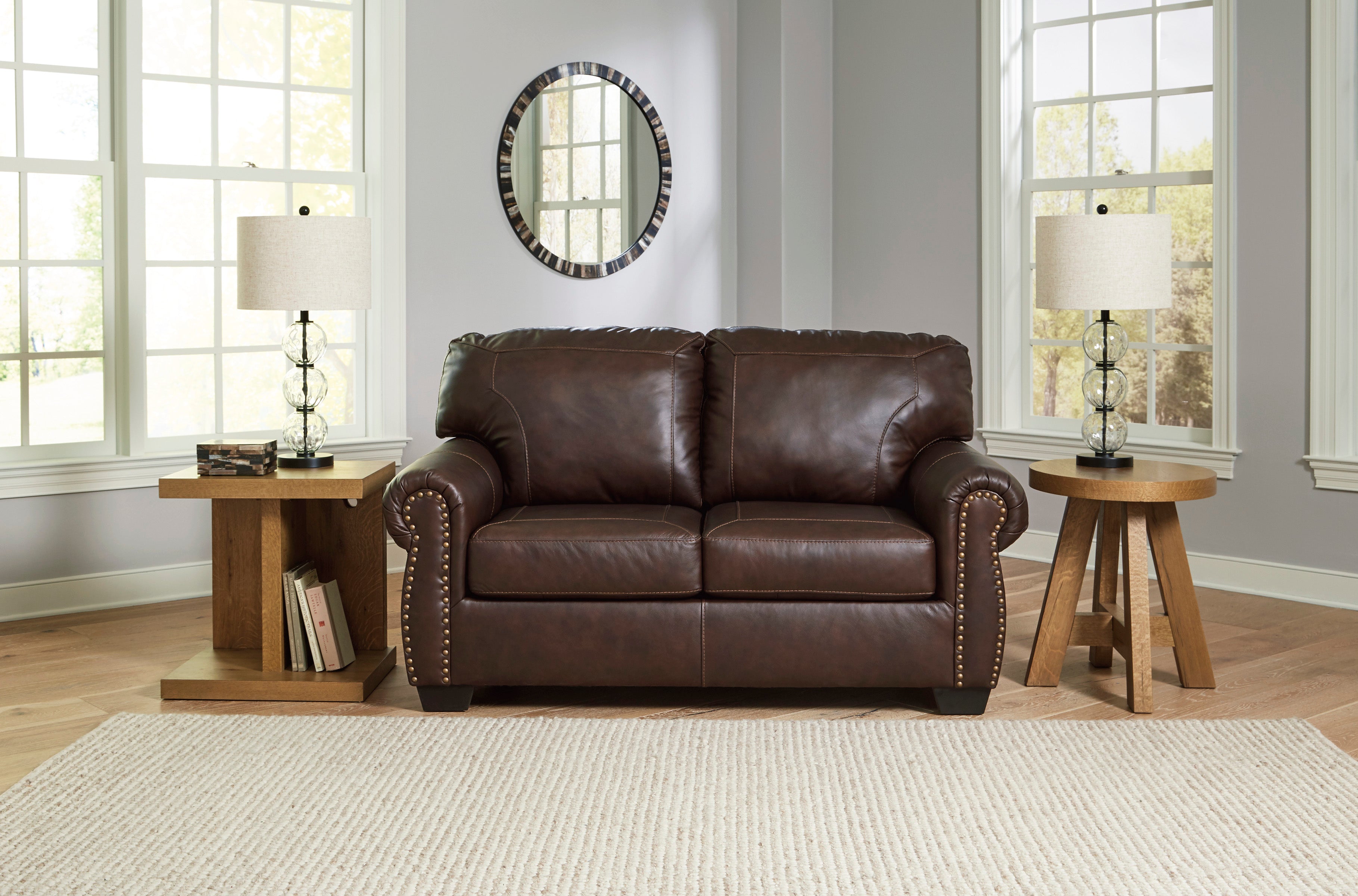 Colleton Dark Brown Leather Living Room Set - SET | 5210738 | 5210735 - Bien Home Furniture & Electronics