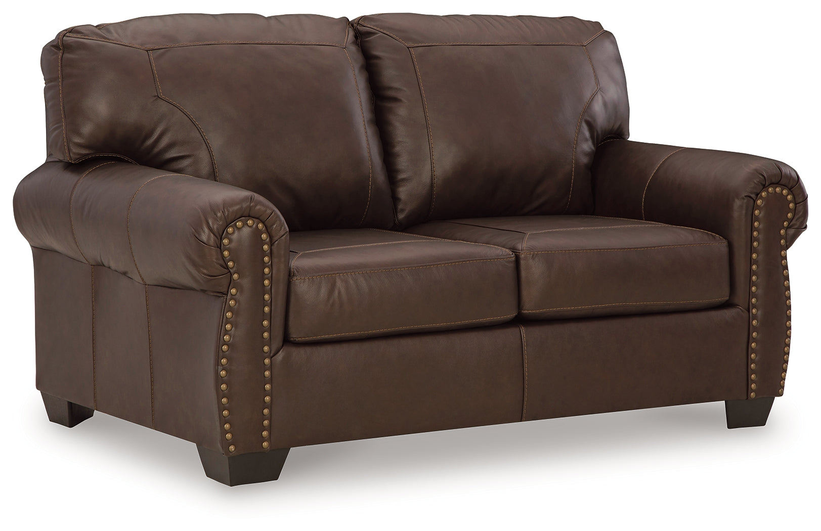 Colleton Dark Brown Loveseat - 5210735 - Bien Home Furniture &amp; Electronics