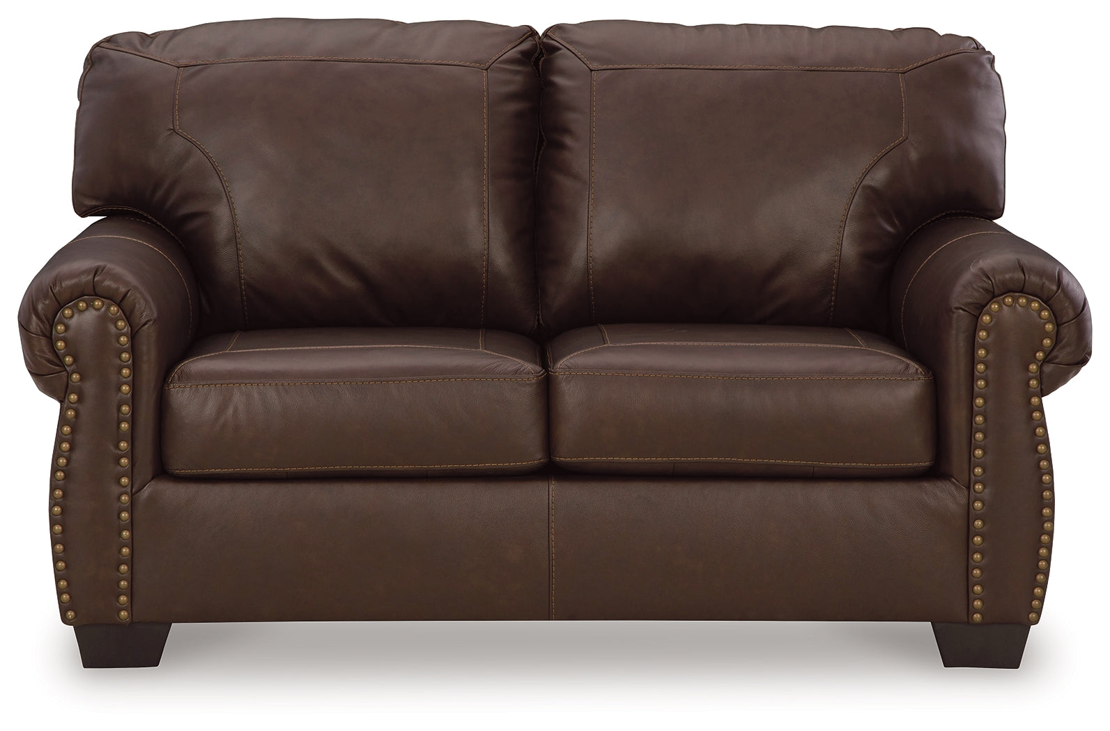 Colleton Dark Brown Loveseat - 5210735 - Bien Home Furniture &amp; Electronics