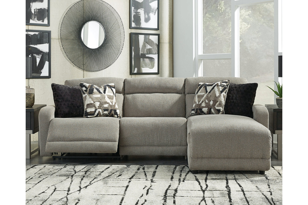 Colleyville Stone 3-Piece Power Reclining Sectional with Chaise - SET | 5440546 | 5440558 | 5440597 - Bien Home Furniture & Electronics