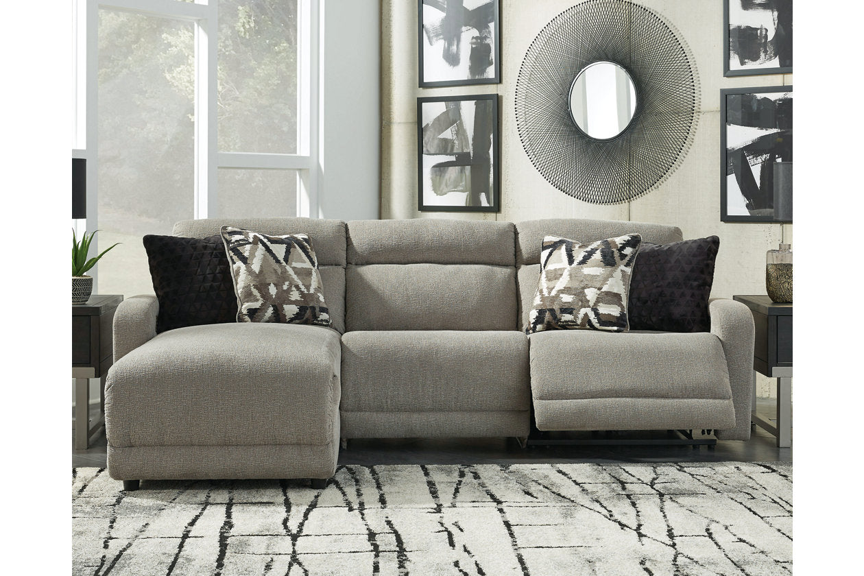 Colleyville Stone 3-Piece Power Reclining Sectional with Chaise - SET | 5440546 | 5440562 | 5440579 - Bien Home Furniture & Electronics
