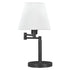 Colombe Rotatable Frame Table Lamp Off White/Matte Black - 923306 - Bien Home Furniture & Electronics