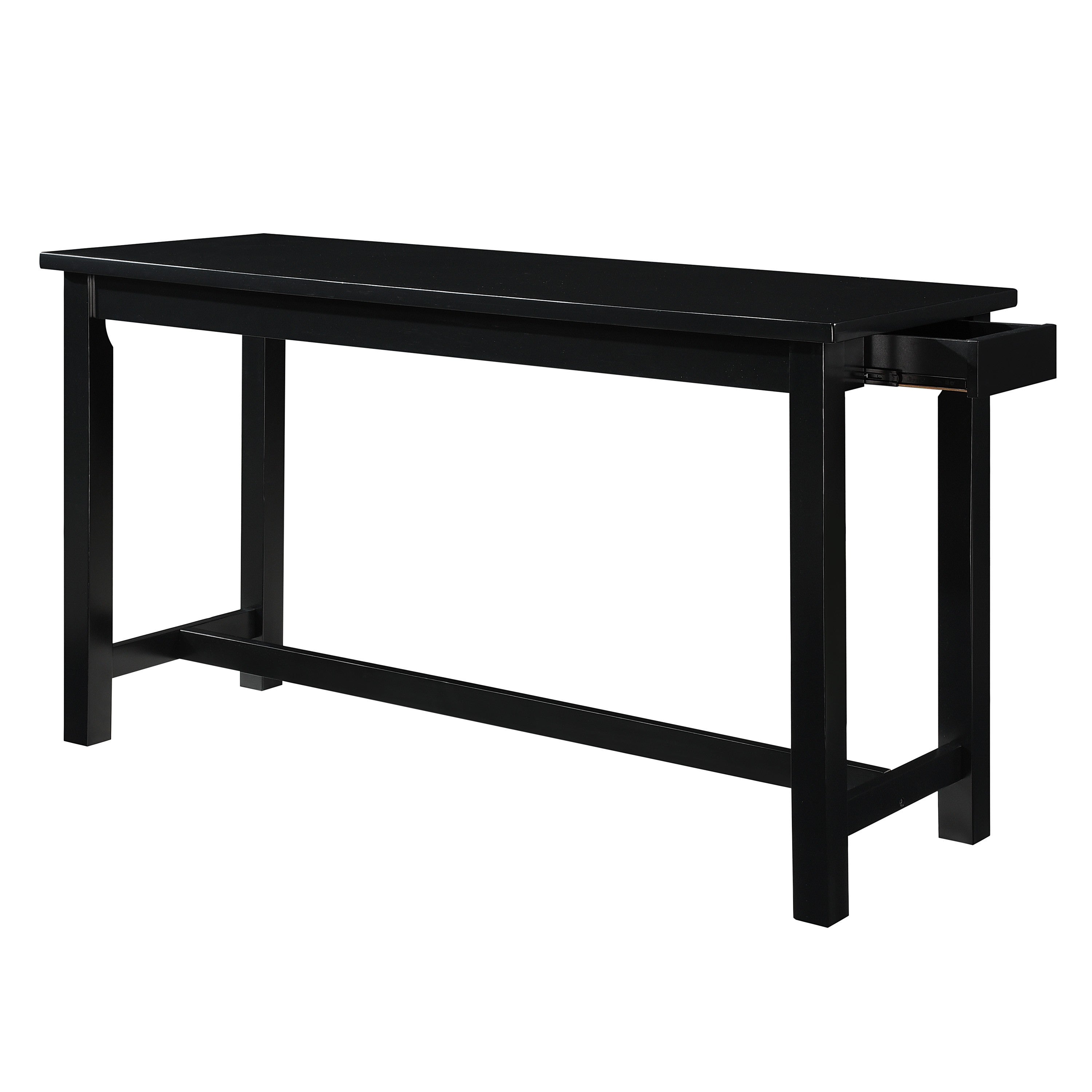Connected Black 4-Piece Counter Height Set - 5713BK - Bien Home Furniture & Electronics