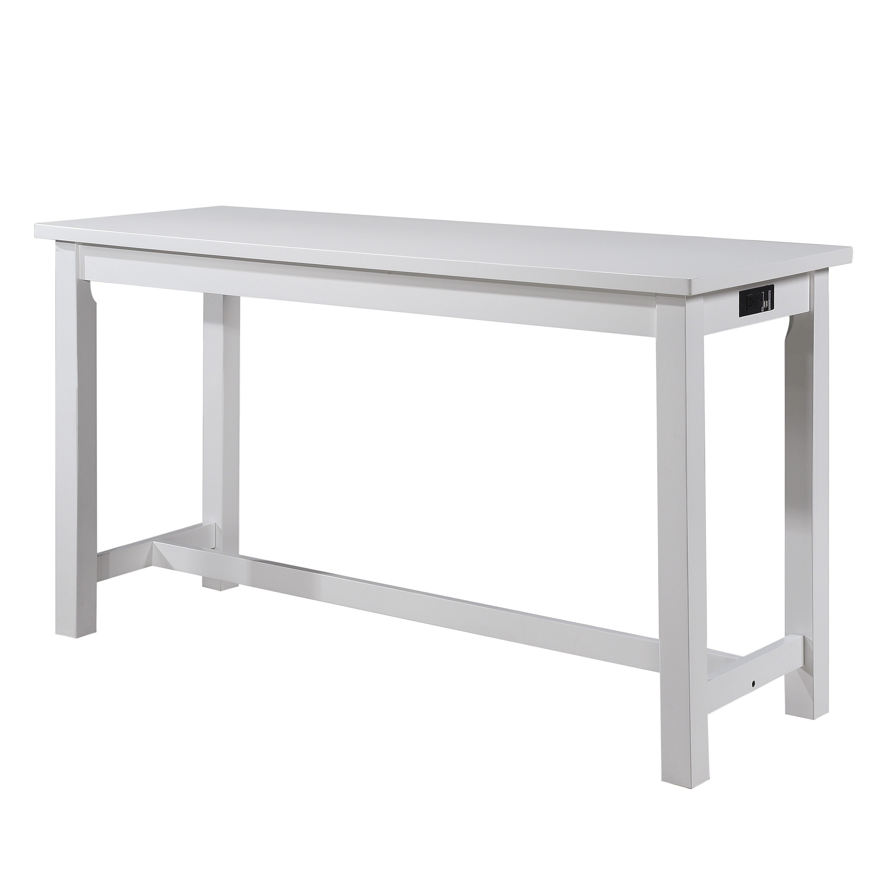 Connected White 4-Piece Pack Counter Height Set - 5713WT - Bien Home Furniture & Electronics