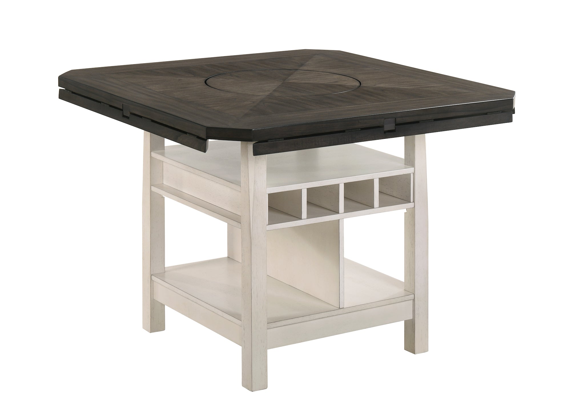 Conner Chalk/Gray Counter Height Set - SET | 2849CG-T-LEG | 2849CG-T-TOP | 2849CG-S-24(2) - Bien Home Furniture &amp; Electronics