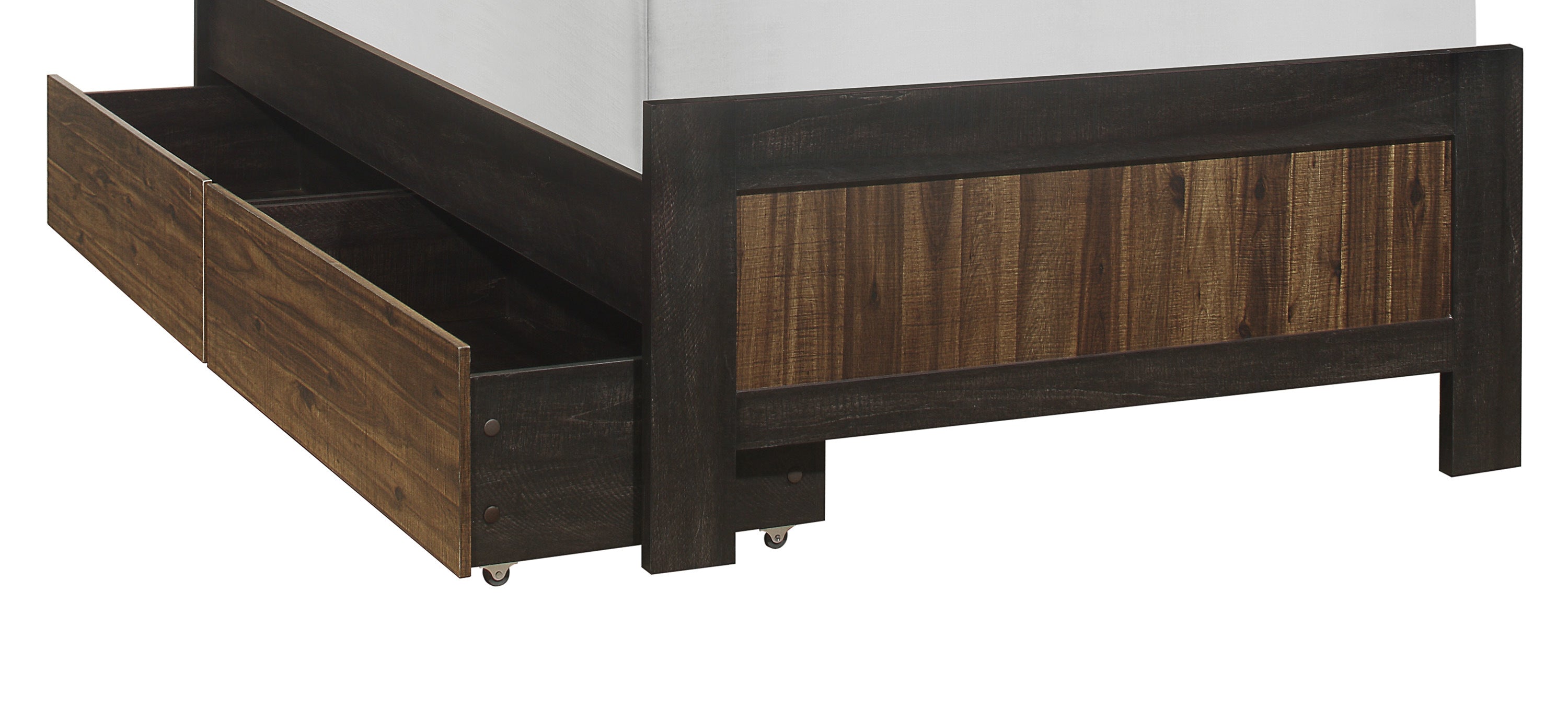 Cooper Wire Brushed Full Storage Panel Bed - SET | 2059F-1 | 2059T-3 | 2059-T - Bien Home Furniture & Electronics