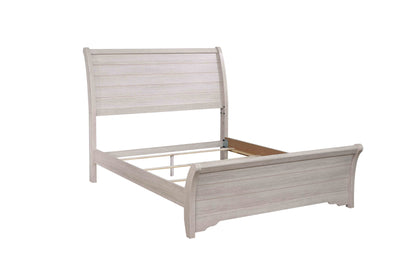 Coralee Chalk/Gray King Sleigh Bed - SET | B8130-K-HB | B8130-K-FB | B8130-KQ-RAIL - Bien Home Furniture &amp; Electronics