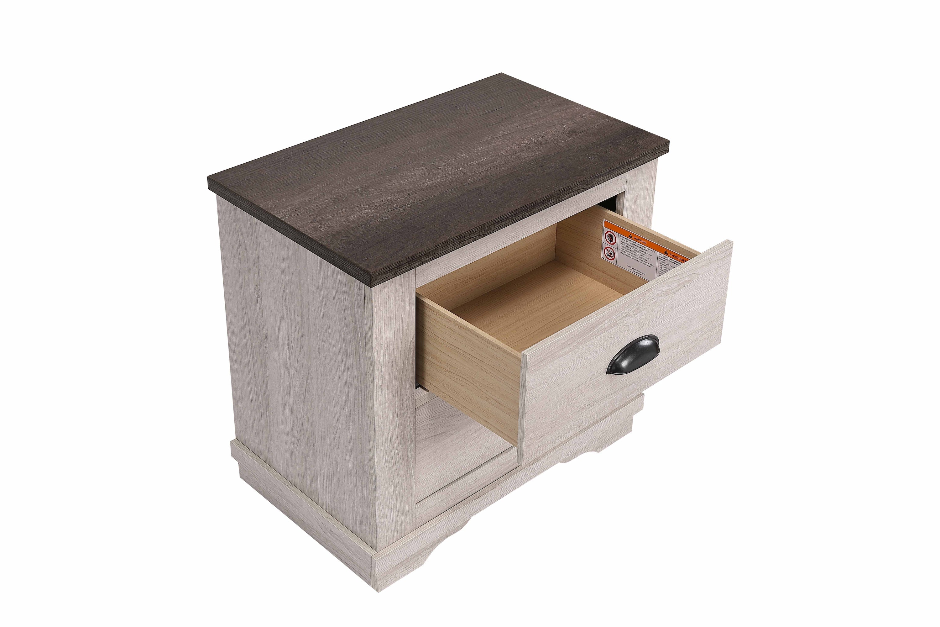 Coralee Chalk/Gray Nightstand - B8130-2 - Bien Home Furniture & Electronics