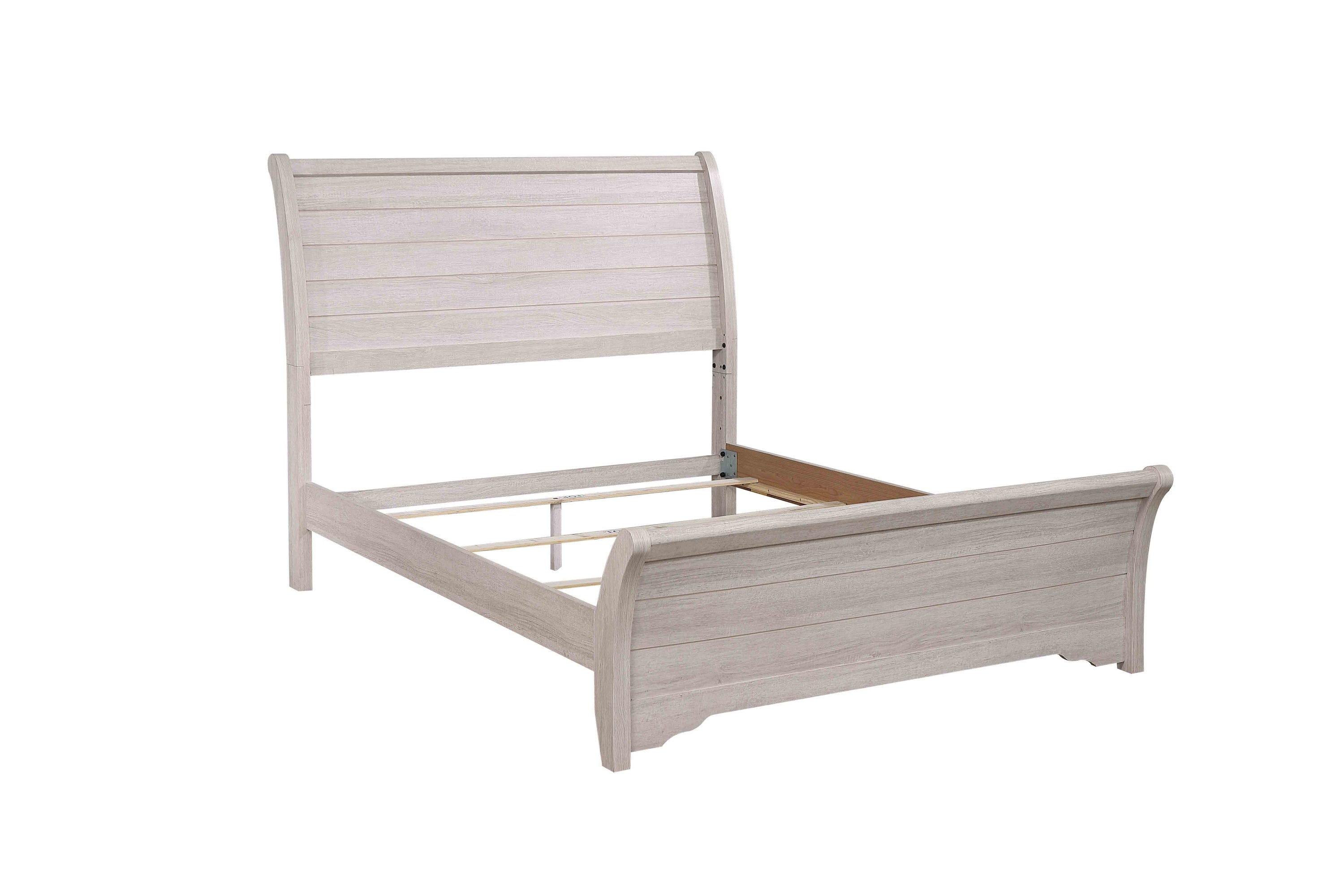 Coralee Chalk/Gray Queen Sleigh Bed - SET | B8130-Q-HB | B8130-Q-FB | B8130-KQ-RAIL - Bien Home Furniture & Electronics