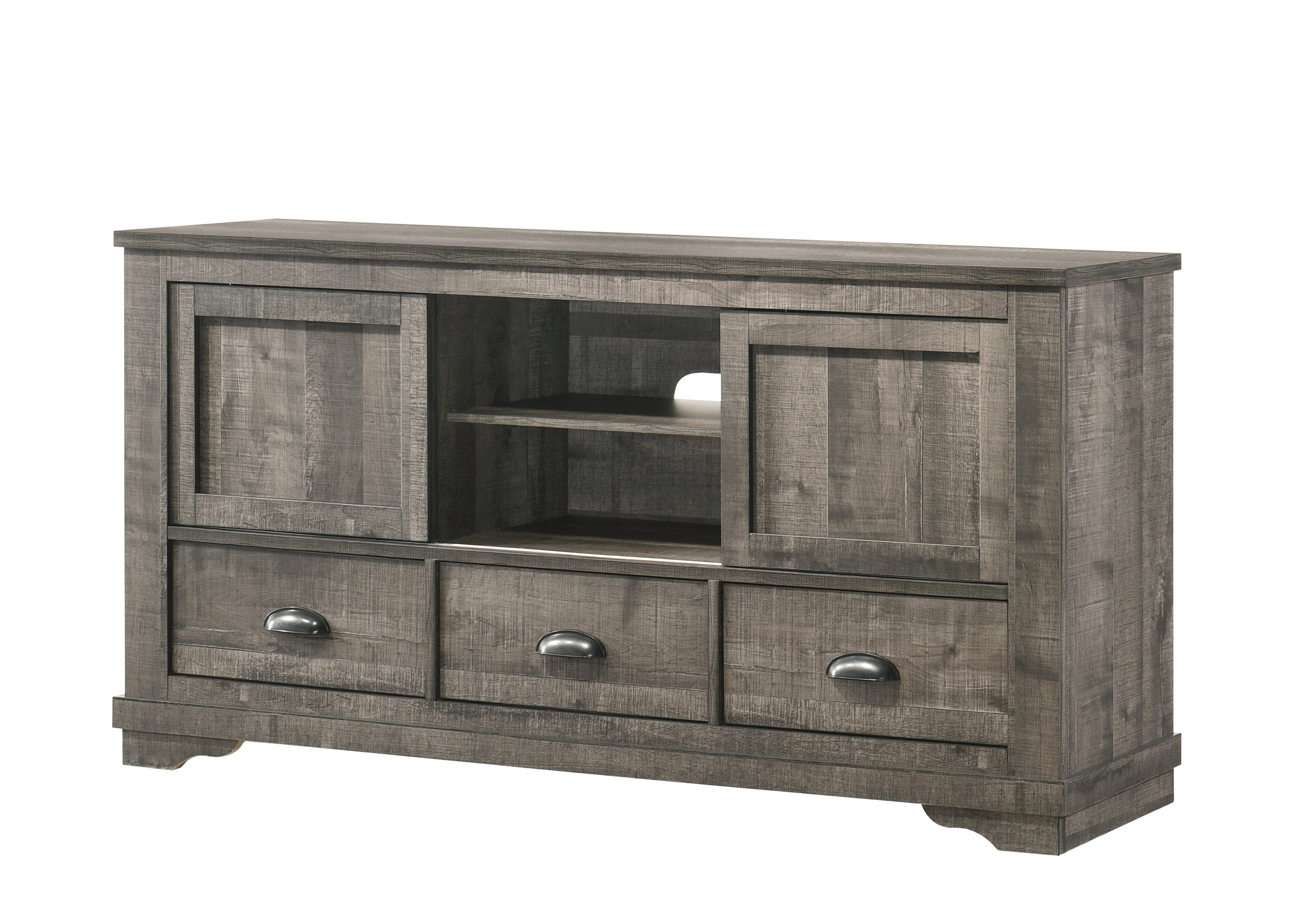 Coralee Gray 63" TV Stand - B8100-7 - Bien Home Furniture & Electronics