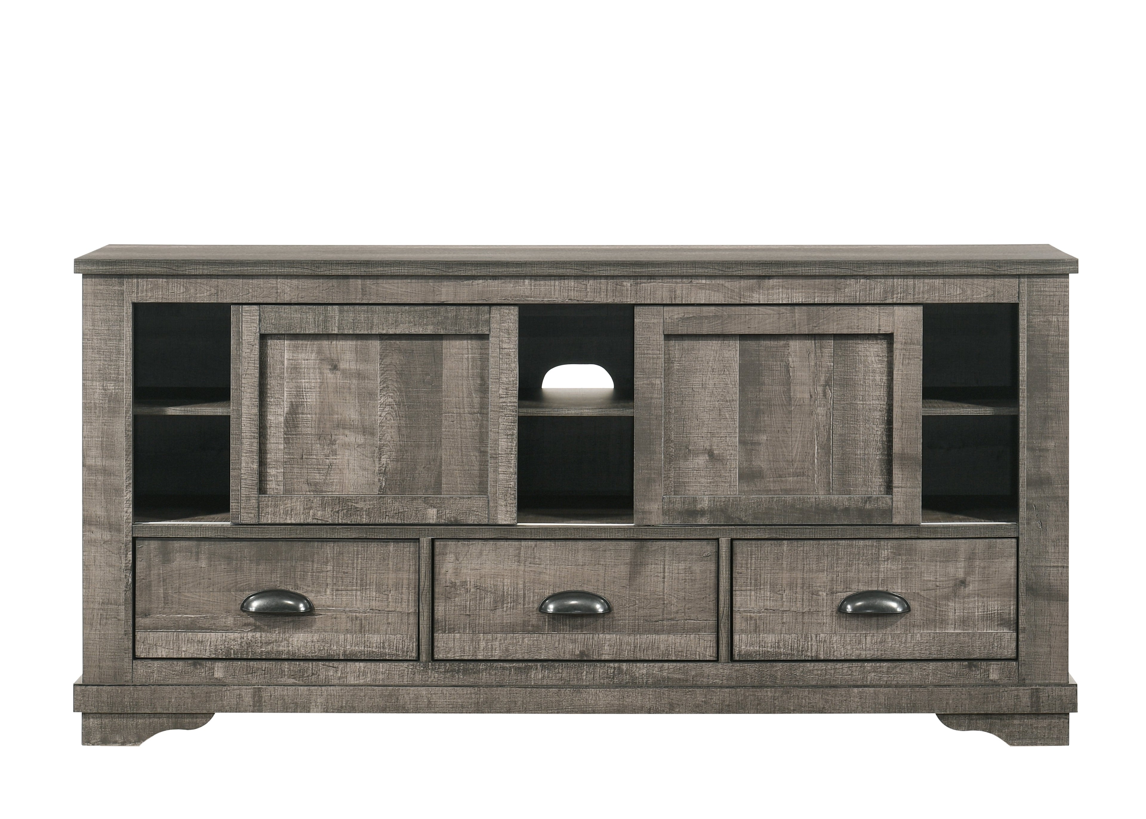 Coralee Gray 63" TV Stand - B8100-7 - Bien Home Furniture & Electronics