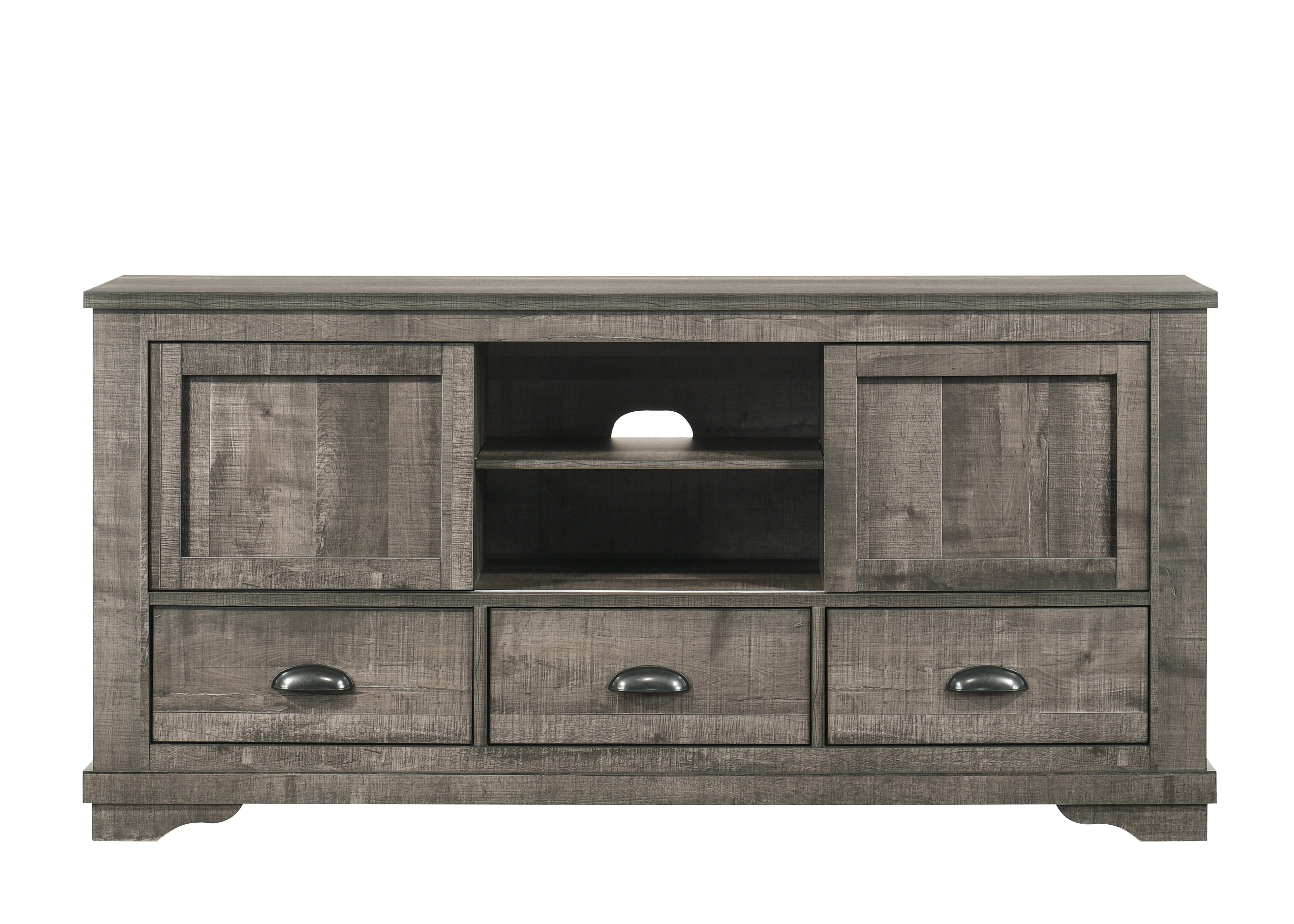 Coralee Gray 63" TV Stand - B8100-7 - Bien Home Furniture & Electronics