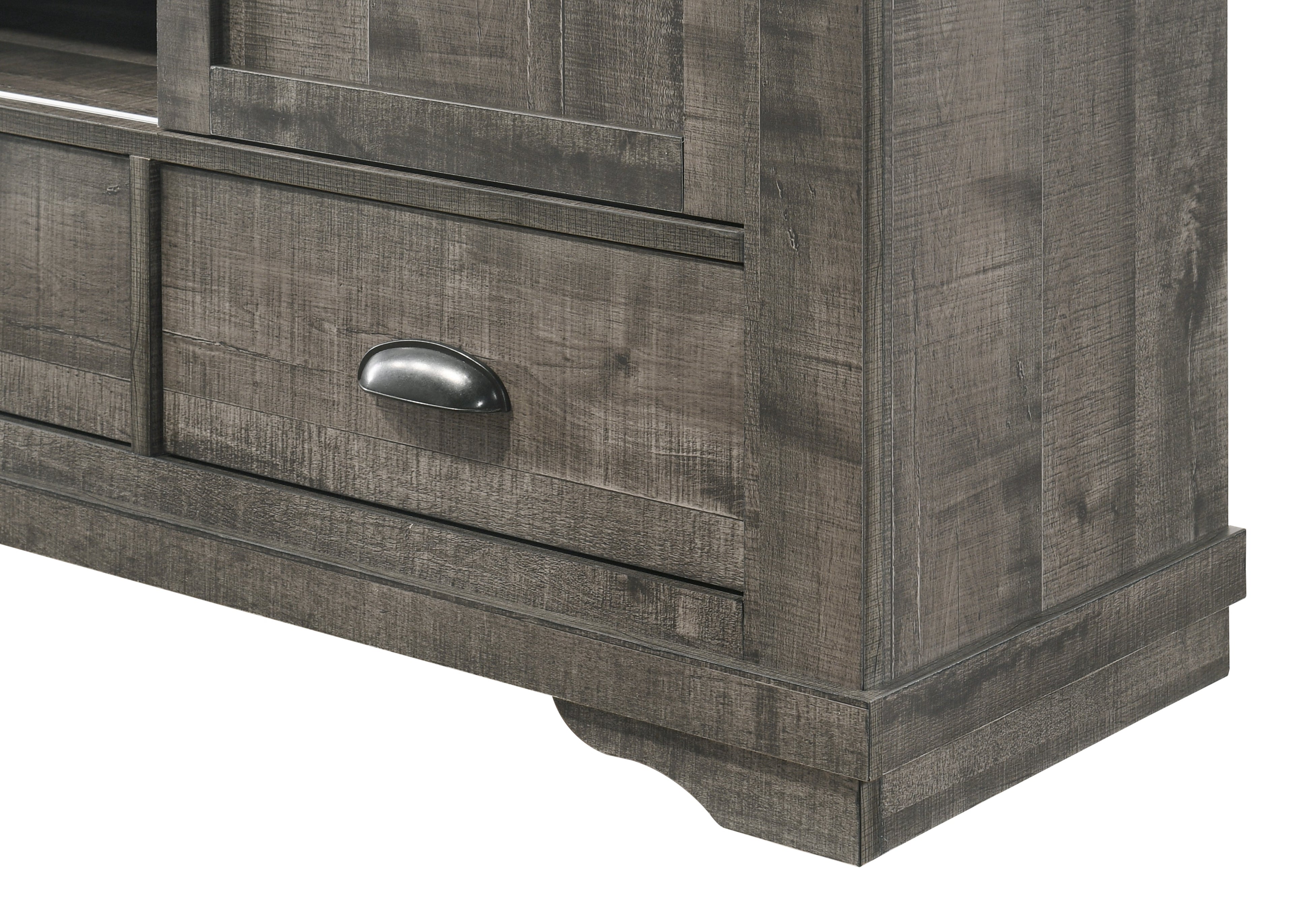 Coralee Gray 63" TV Stand - B8100-7 - Bien Home Furniture & Electronics