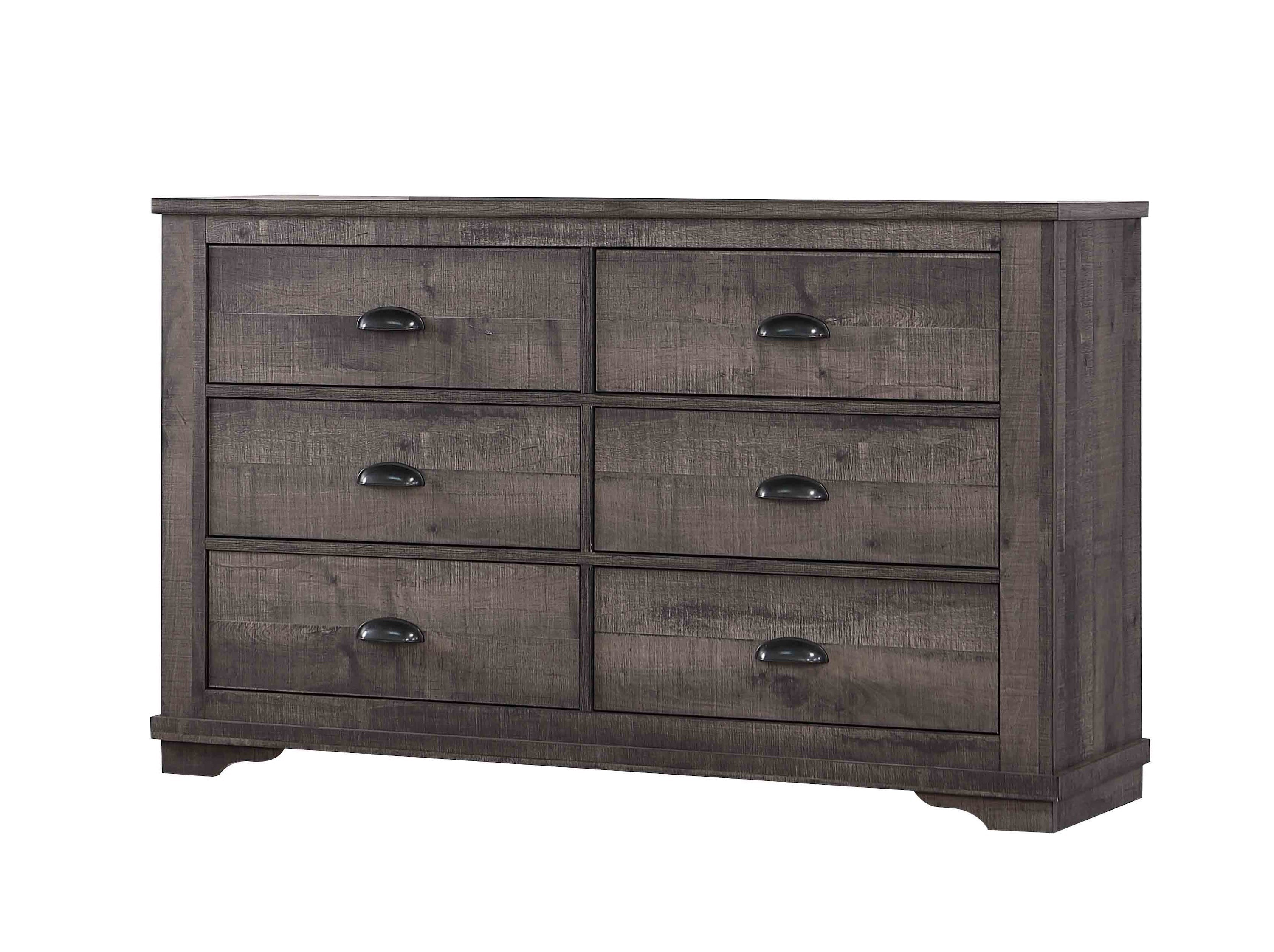 Coralee Gray Sleigh Bedroom Set - SET | B8100-K-HB | B8100-K-FB | B8100-KQ-RAIL | B8100-1 | B8100-11 - Bien Home Furniture & Electronics