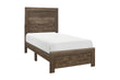 Corbin Brown Twin Panel Bed - 1534T-1 - Bien Home Furniture & Electronics
