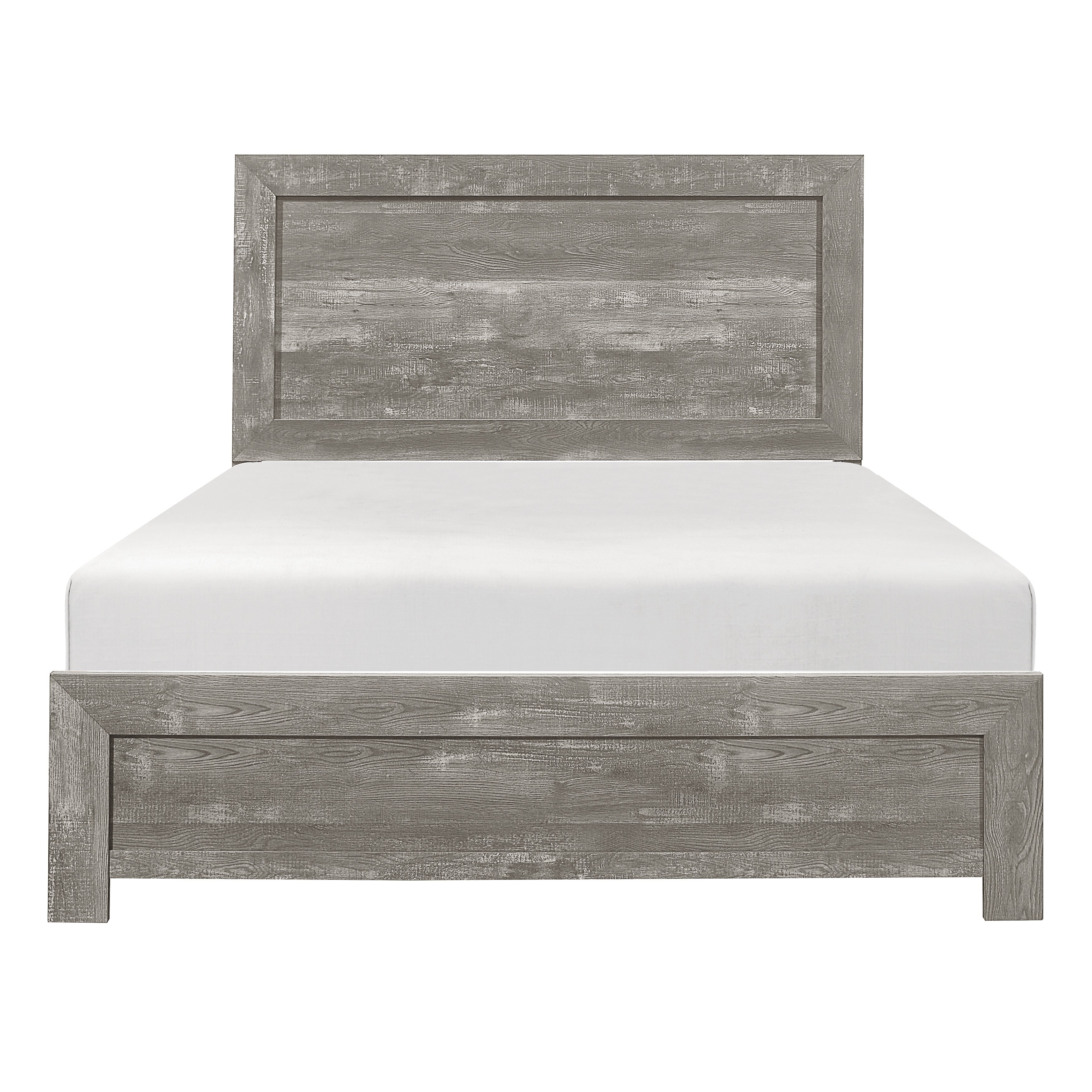 Corbin Gray Queen Panel Bed - 1534GY-1 - Bien Home Furniture &amp; Electronics