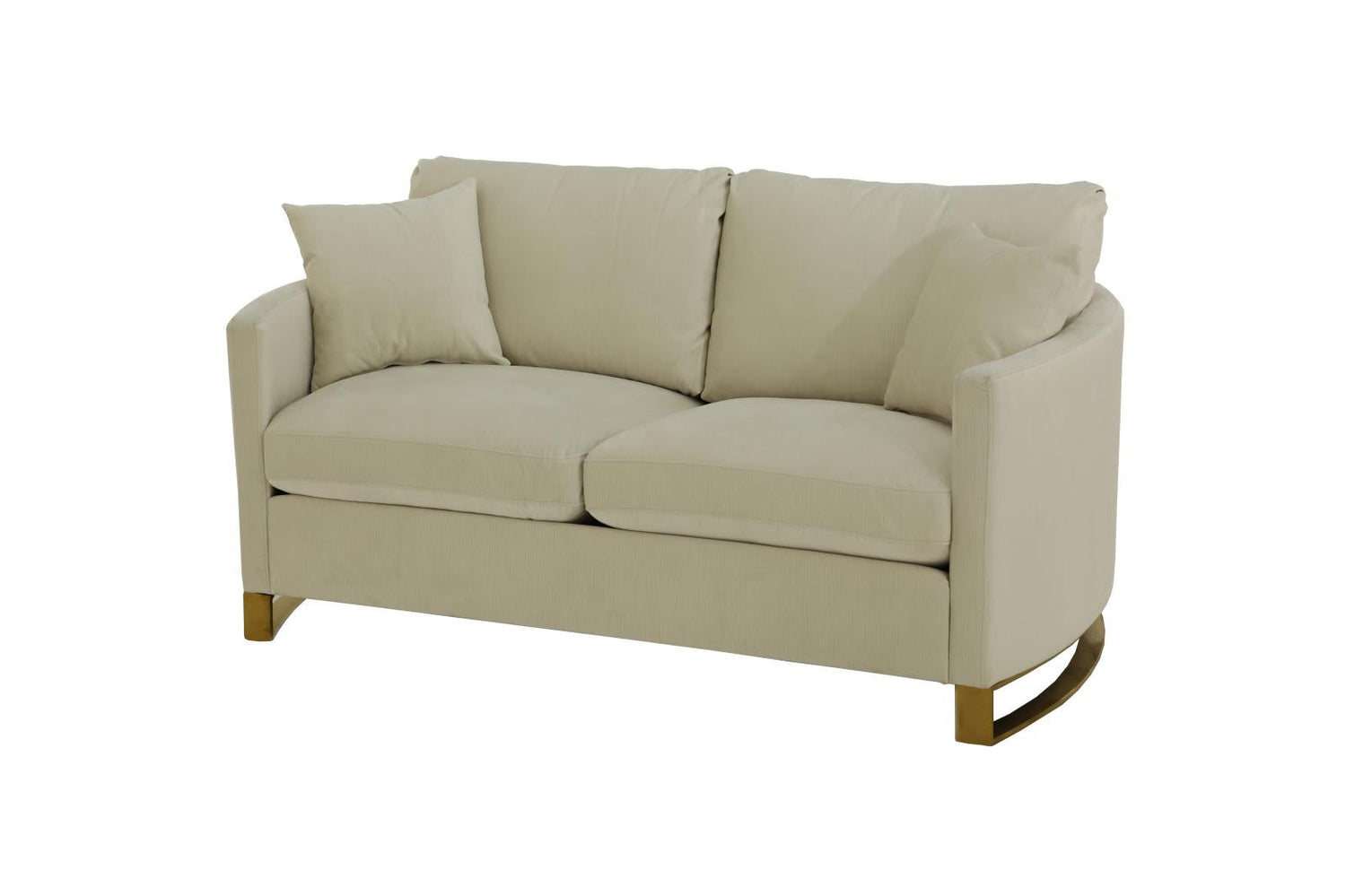 Corliss Upholstered Arched Arms Loveseat Beige - 508822 - Bien Home Furniture & Electronics