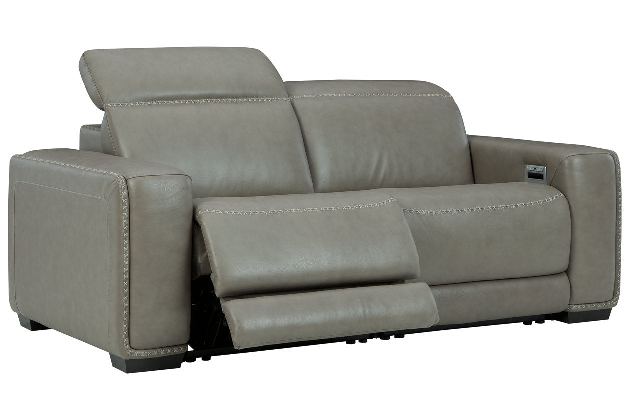 Correze Gray 2-Piece Power Reclining Loveseat - SET | U9420258 | U9420262 - Bien Home Furniture & Electronics