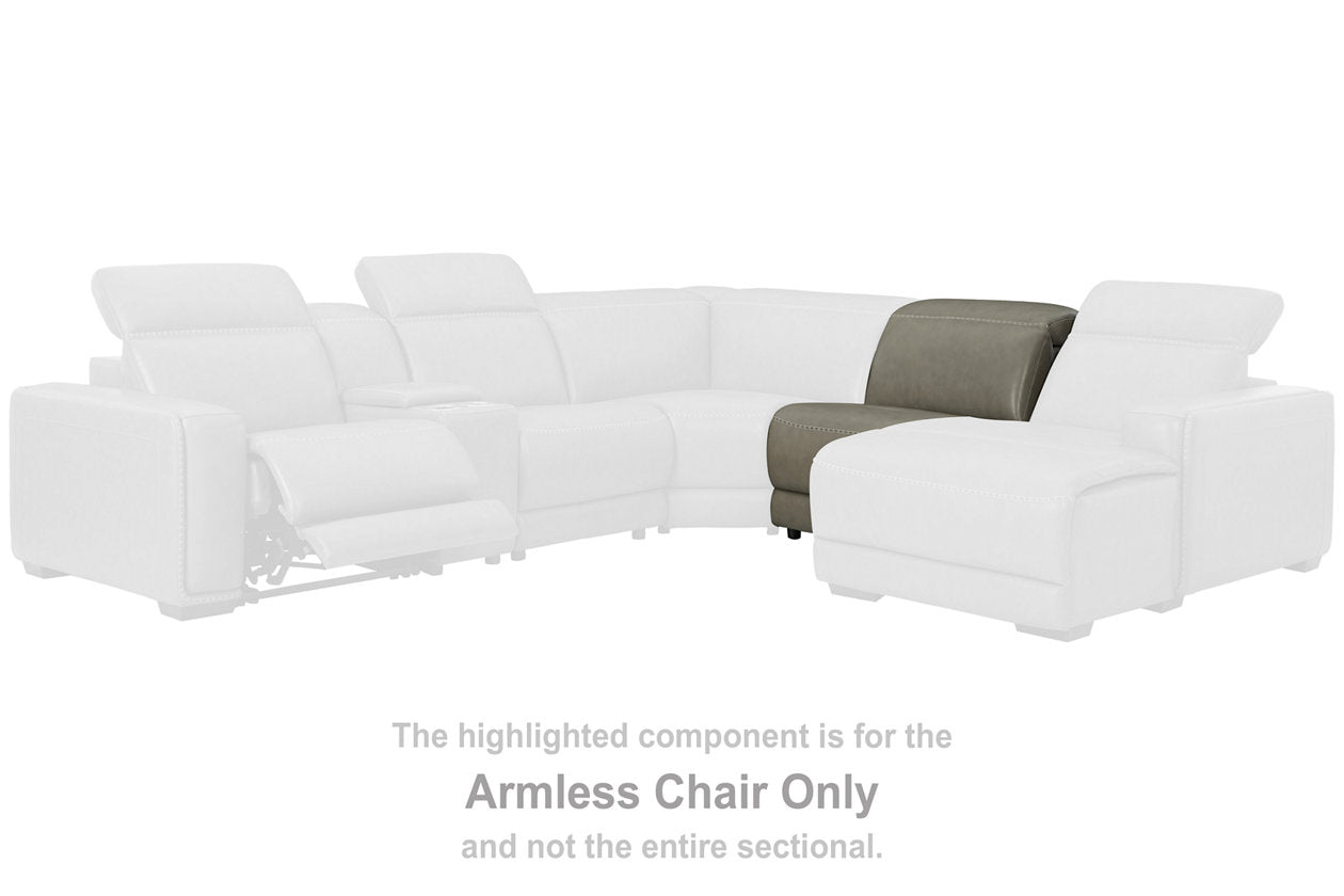 Correze Gray Armless Chair - U9420246 - Bien Home Furniture & Electronics