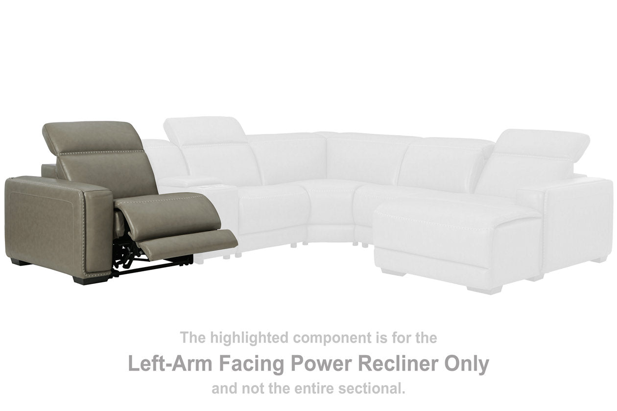 Correze Gray Left-Arm Facing Power Recliner - U9420258 - Bien Home Furniture & Electronics