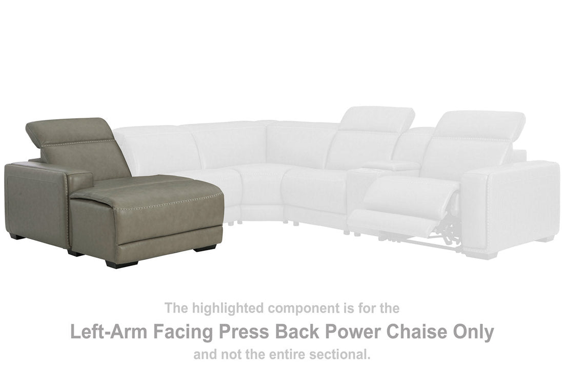 Correze Gray Left-Arm Facing Power Reclining Back Chaise - U9420279 - Bien Home Furniture & Electronics
