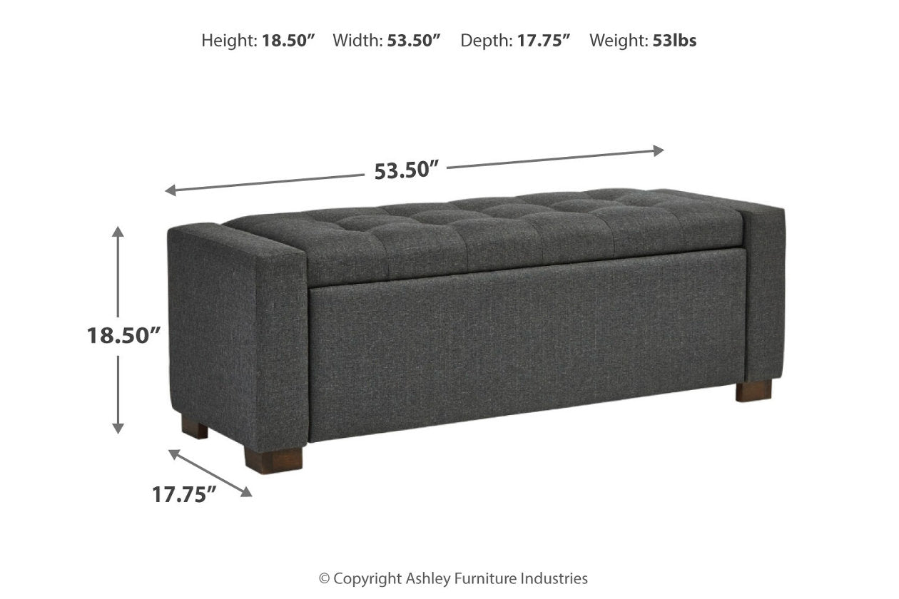 Cortwell Gray Storage Bench - A3000224 - Bien Home Furniture & Electronics