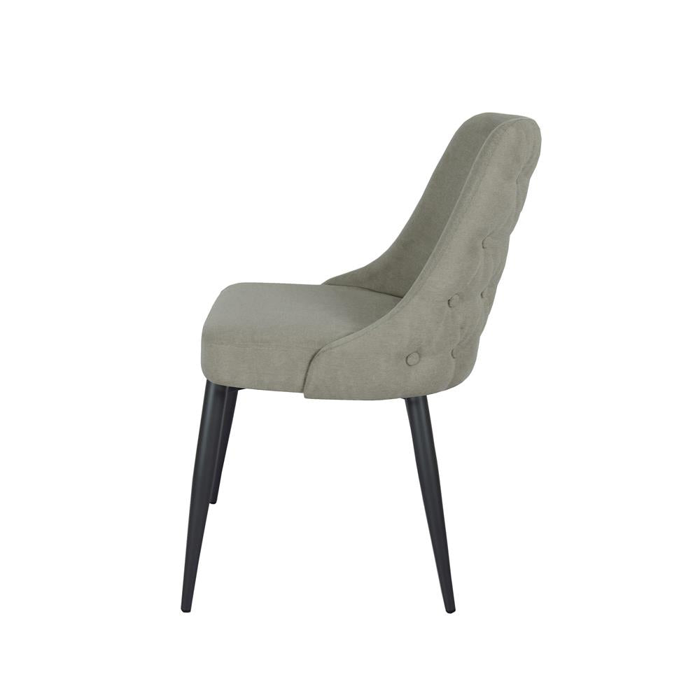 Cosmo Upholstered Curved Back Side Chairs, Set of 2 - 106044 - Bien Home Furniture & Electronics