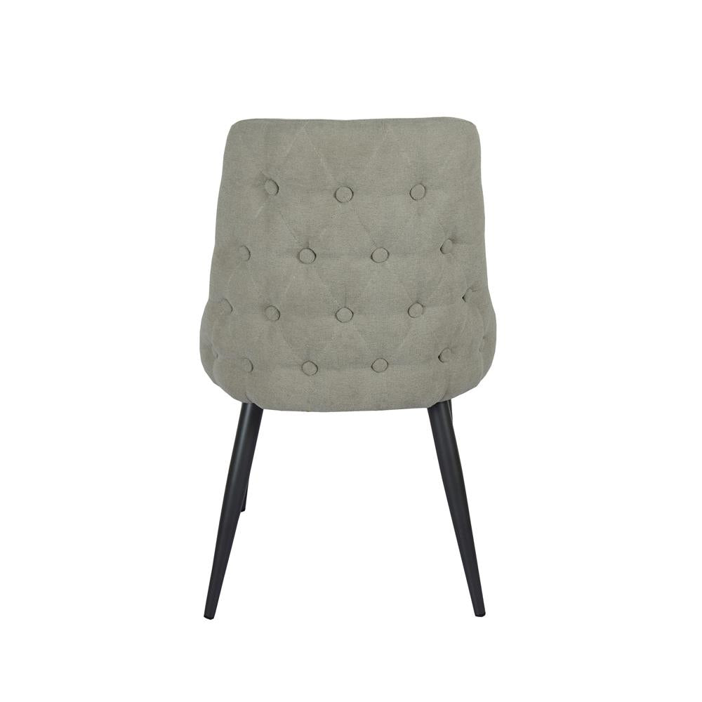 Cosmo Upholstered Curved Back Side Chairs, Set of 2 - 106044 - Bien Home Furniture & Electronics