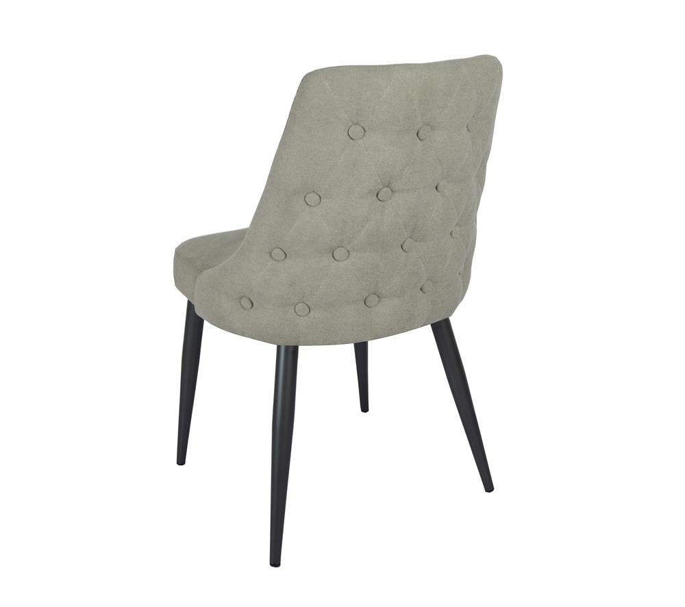Cosmo Upholstered Curved Back Side Chairs, Set of 2 - 106044 - Bien Home Furniture & Electronics