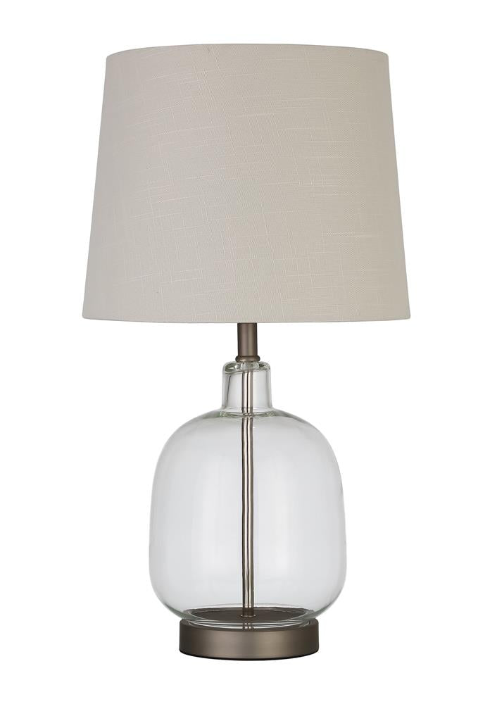 Costner Empire Table Lamp Beige/Clear - 920017 - Bien Home Furniture &amp; Electronics