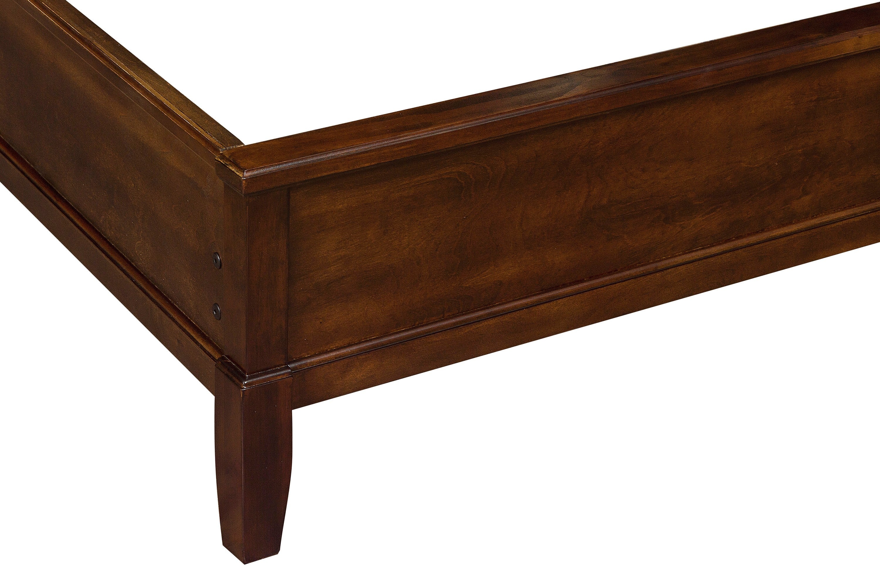 Cotterill Cherry Queen Upholstered Panel Bed - SET | 1730-1 | 1730-2 | 1730-3 - Bien Home Furniture & Electronics
