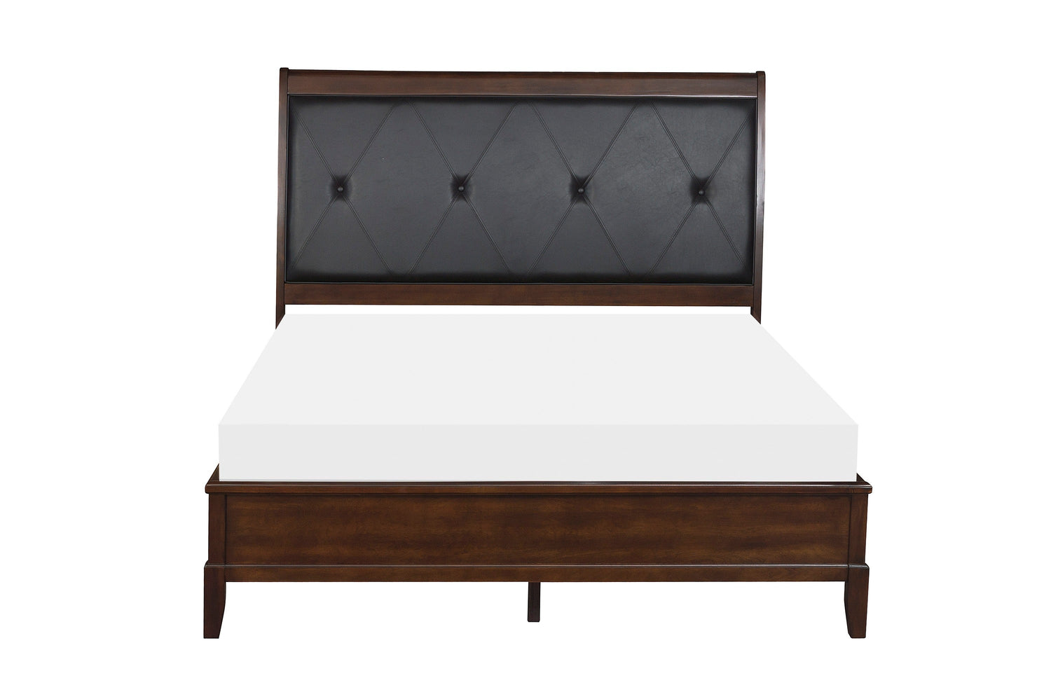 Cotterill Cherry Upholstered Panel Bedroom Set - SET | 1730-1 | 1730-2 | 1730-3 | 1730-5 | 1730-6 - Bien Home Furniture & Electronics