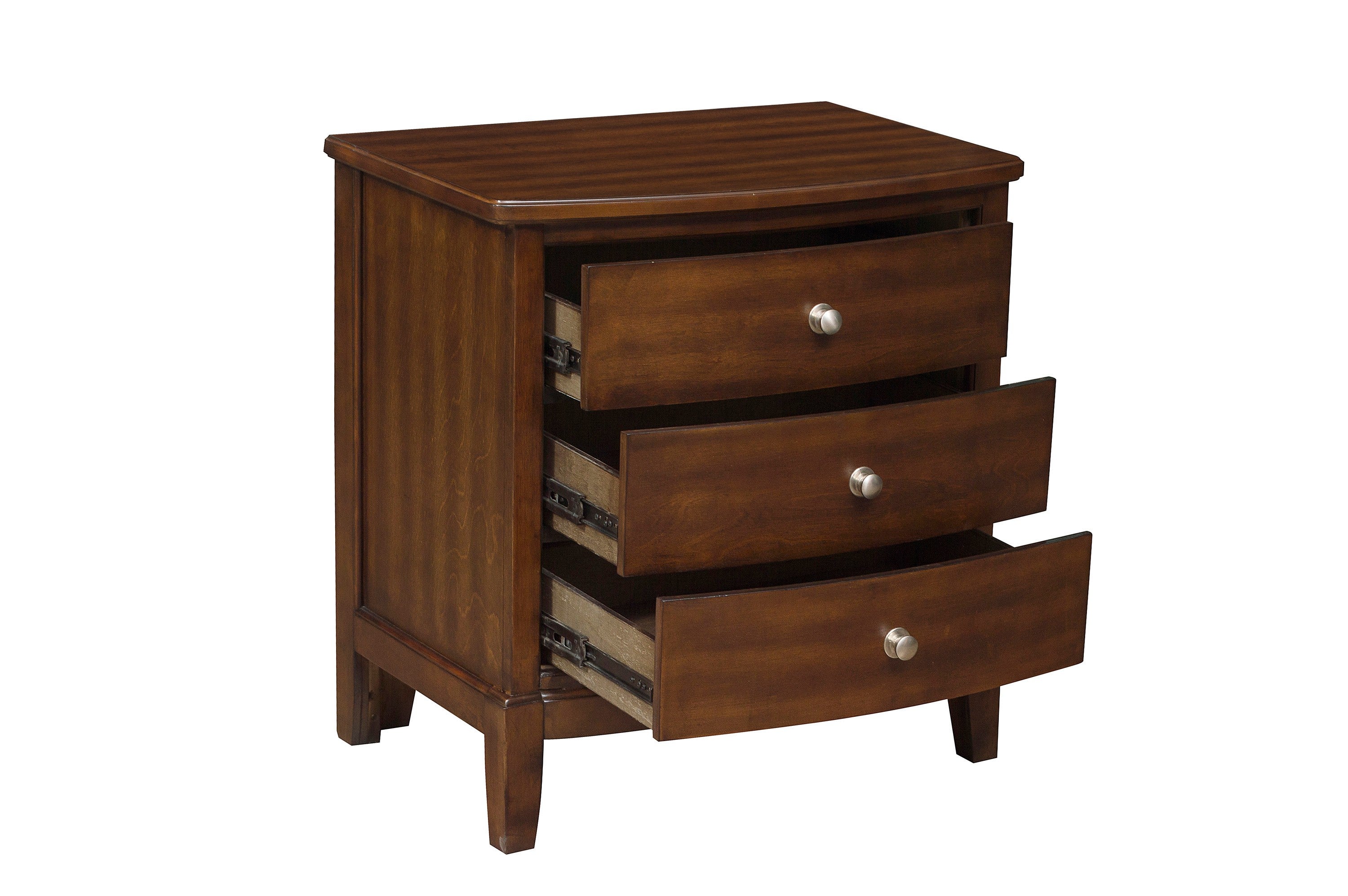 Cotterill Cherry Upholstered Panel Bedroom Set - SET | 1730-1 | 1730-2 | 1730-3 | 1730-5 | 1730-6 - Bien Home Furniture & Electronics