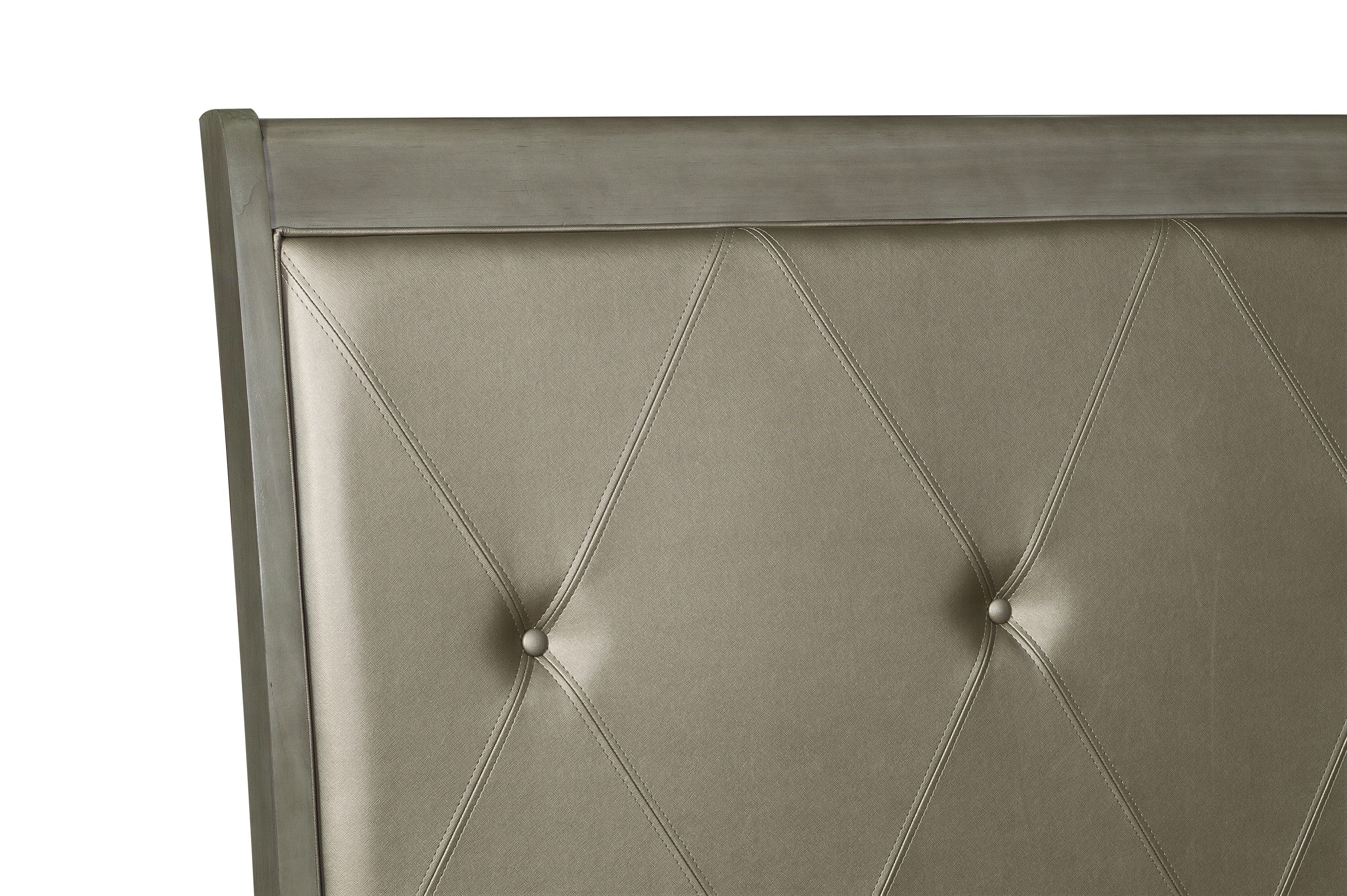 Cotterill Gray Queen Upholstered Panel Bed - SET | 1730GY-1 | 1730GY-2 | 1730GY-3 - Bien Home Furniture & Electronics