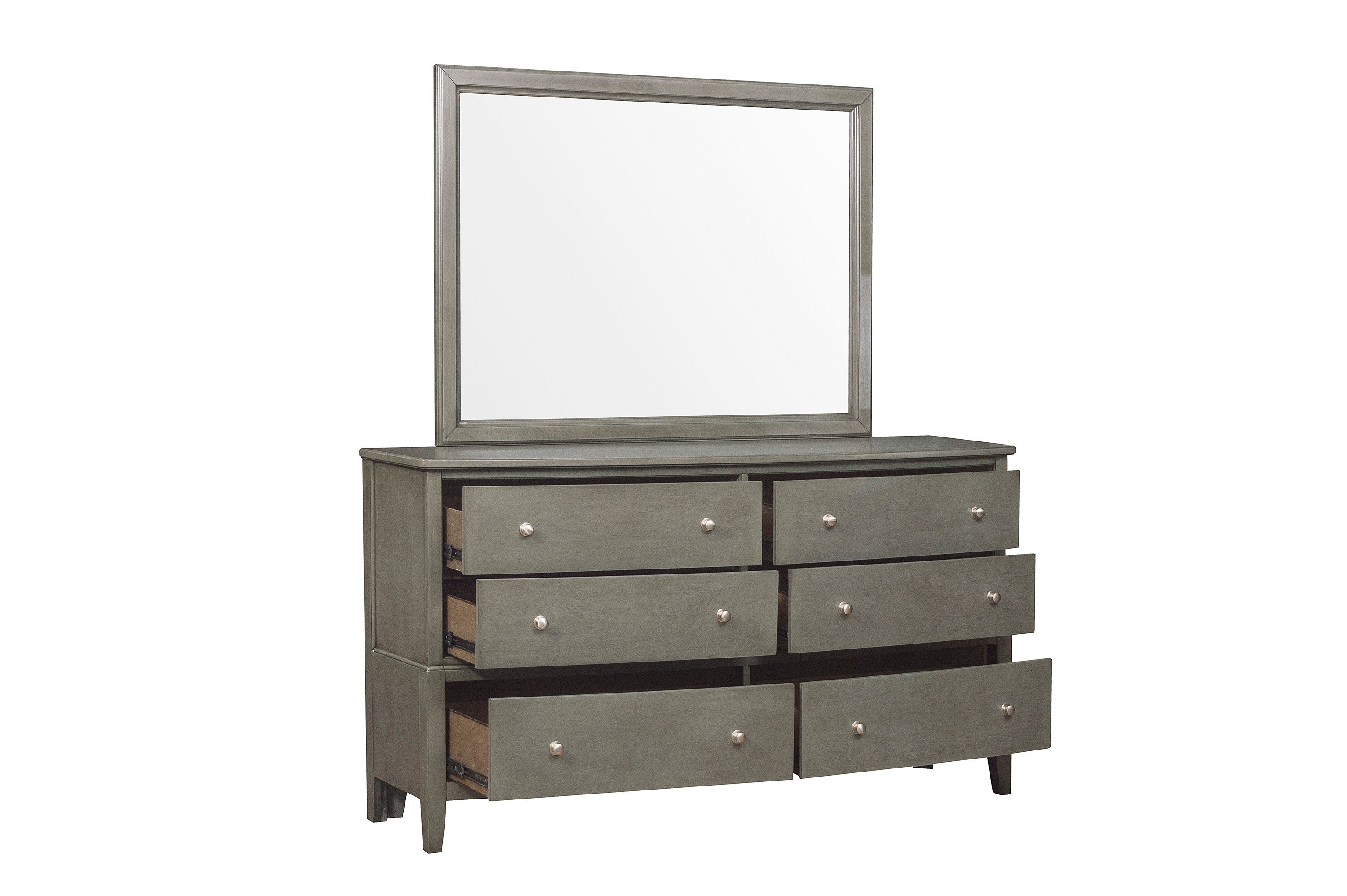 Cotterill Gray Upholstered Panel Youth Bedroom Set - SET | 1730FGY-1 | 1730FGY-2 | 1730FGY-3 | 1730GY-5 | 1730GY-6 | 1730GY-4 - Bien Home Furniture &amp; Electronics