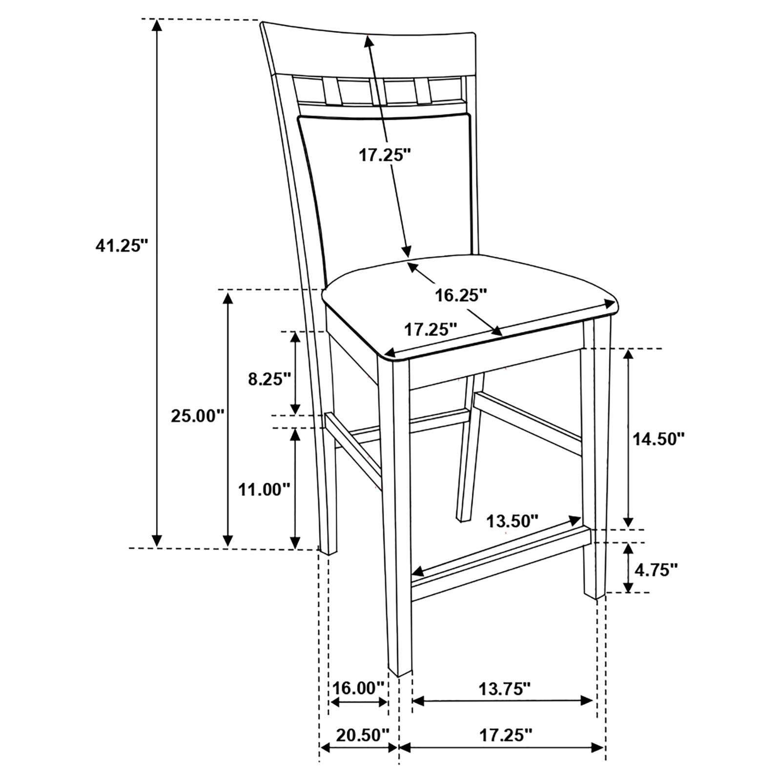 COUNTER HEIGHT TABLE 7 PC SET - 100438-S7A - Bien Home Furniture & Electronics