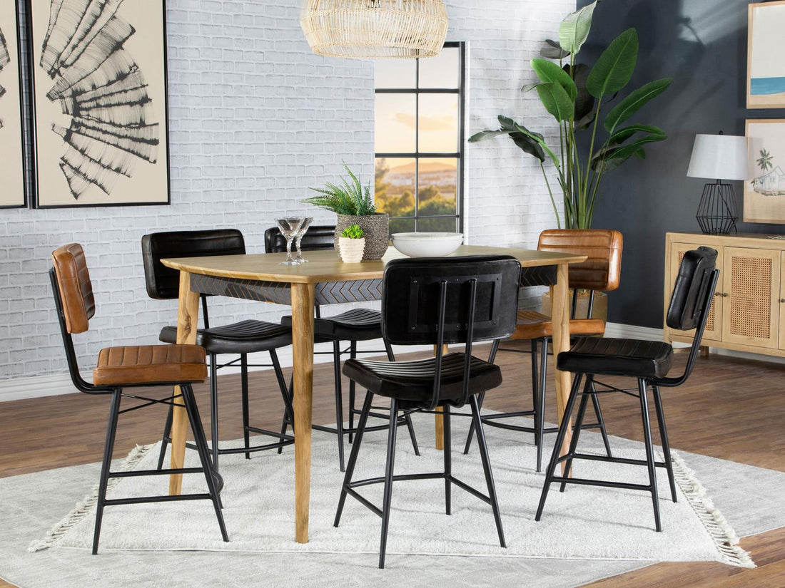 COUNTER HEIGHT TABLE 7 PC SET - 110578-S7 - Bien Home Furniture & Electronics