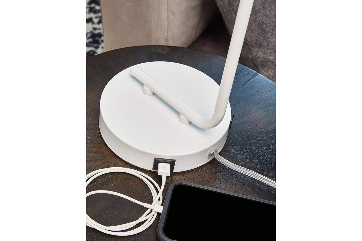 Covybend White Desk Lamp - L734322 - Bien Home Furniture & Electronics
