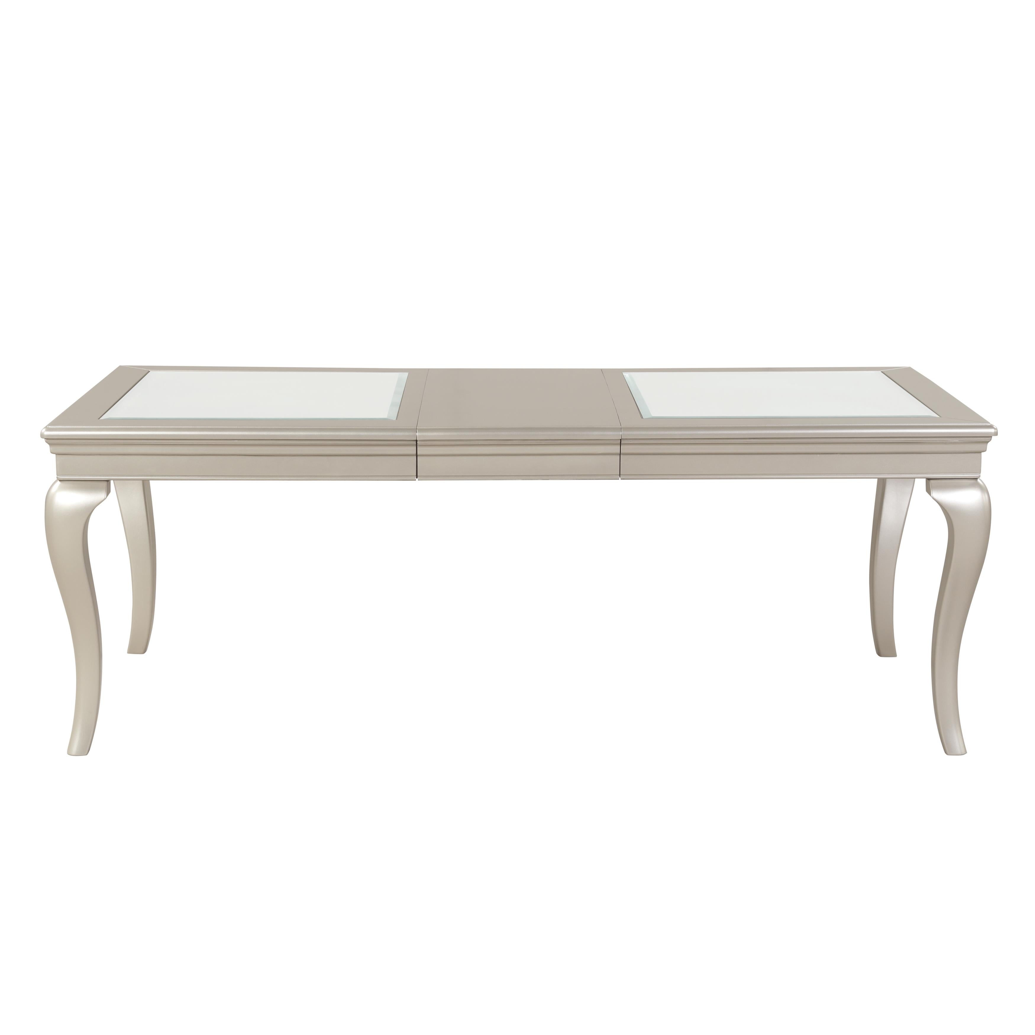 Crawford Silver Extendable Dining Set - SET | 5546-84 | 5546S(2) - Bien Home Furniture & Electronics
