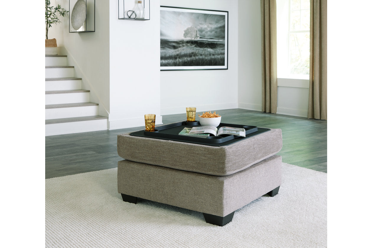 Creswell Stone Ottoman With Storage - 1530511 - Bien Home Furniture &amp; Electronics