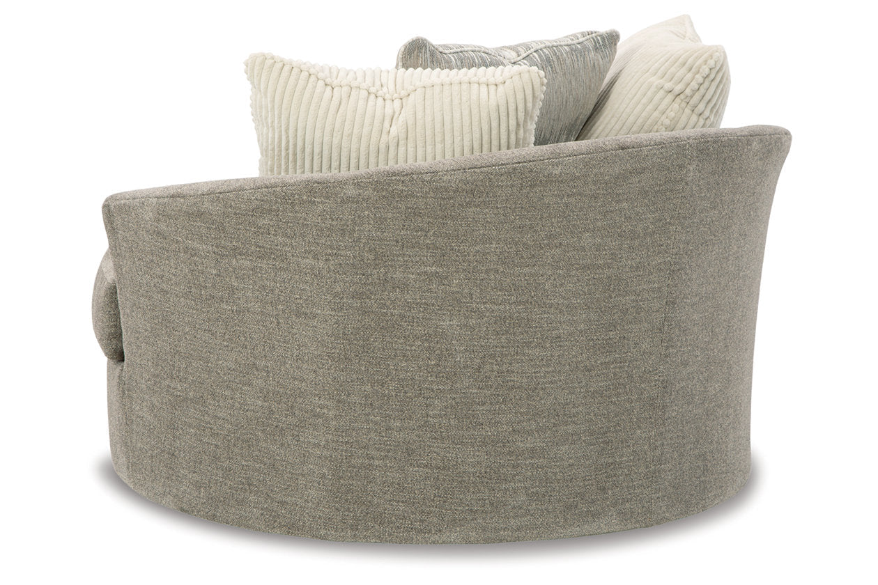 Creswell Stone Oversized Swivel Accent Chair - 1530521 - Bien Home Furniture & Electronics