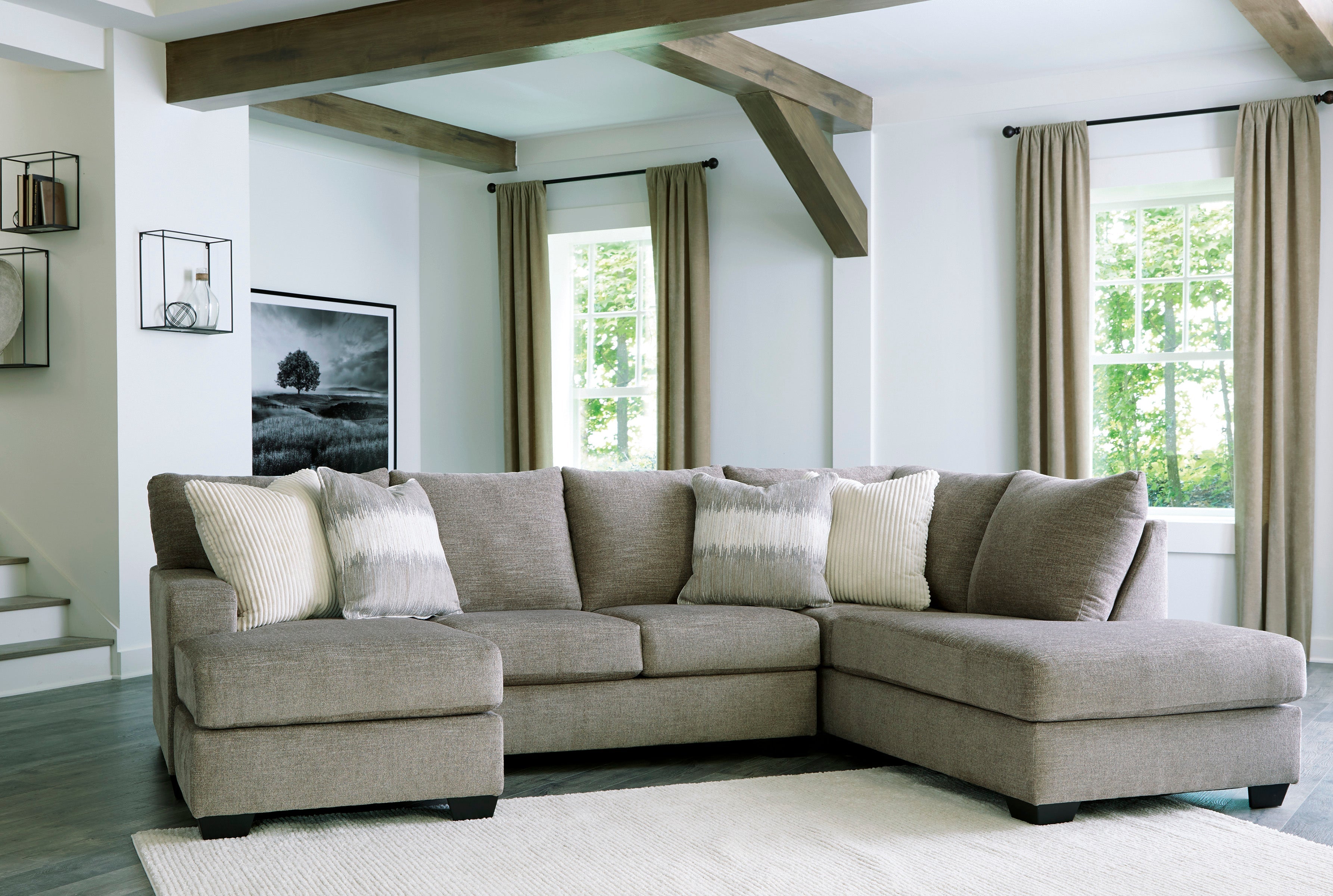 Creswell Stone RAF Sectional - SET | 1530502 | 1530517 - Bien Home Furniture & Electronics