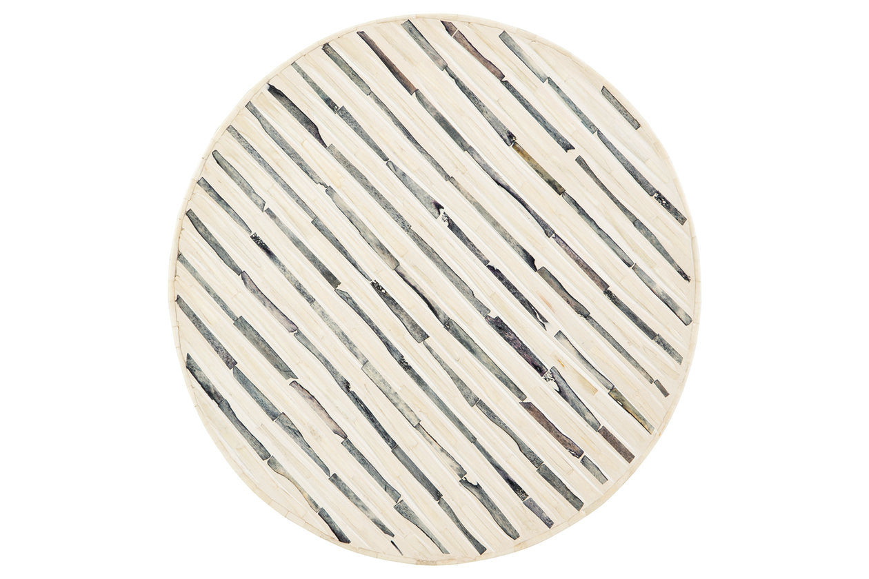 Crewridge Black/Cream Accent Table - A4000530 - Bien Home Furniture & Electronics