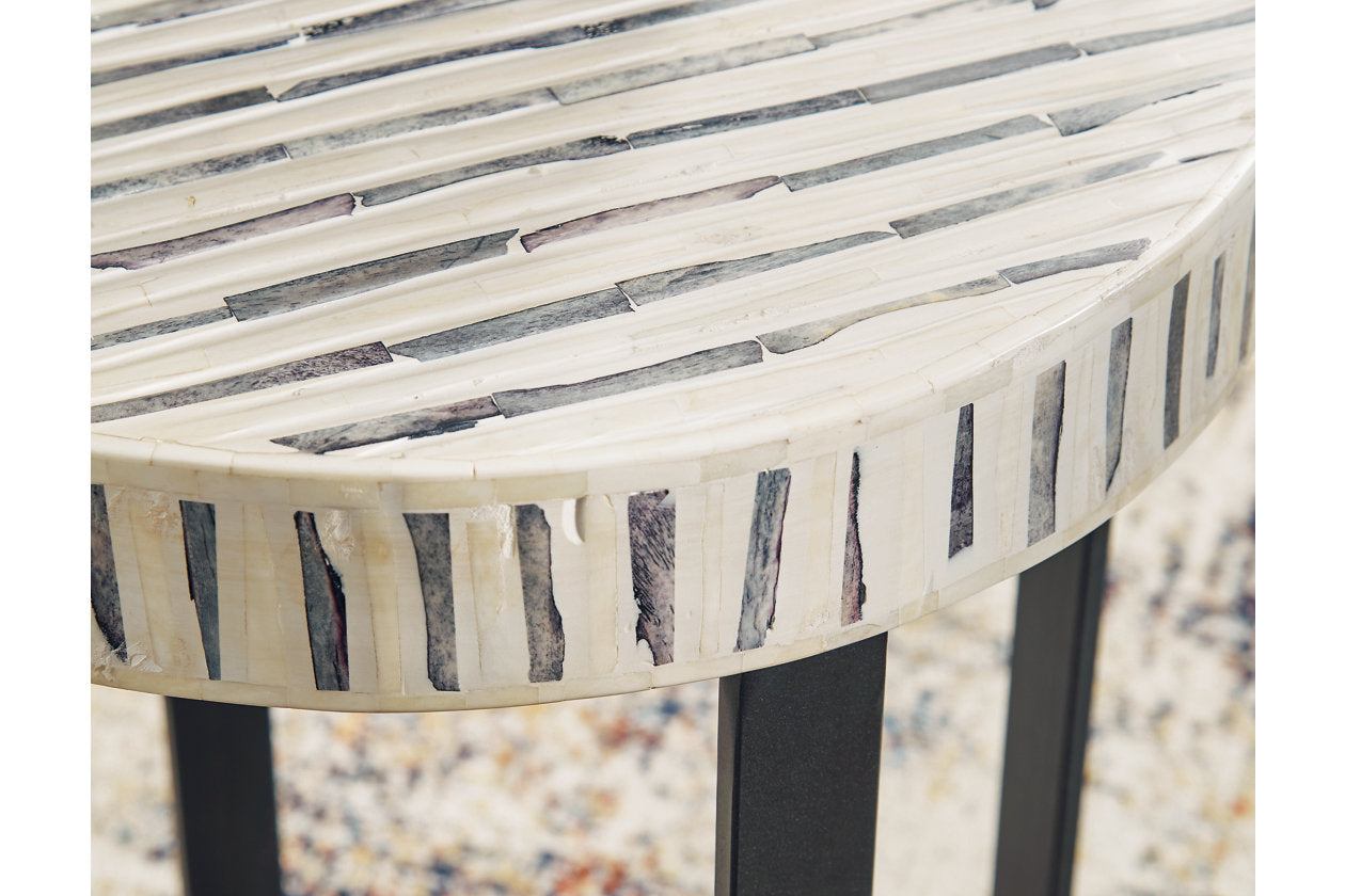 Crewridge Black/Cream Accent Table - A4000530 - Bien Home Furniture & Electronics